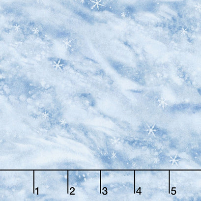 Winter's Majesty - Snow Drift Texture Ice Yardage
