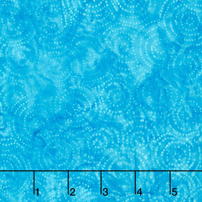 Tonga Batiks - Pinwheel Dotted Circles Lagoon Yardage