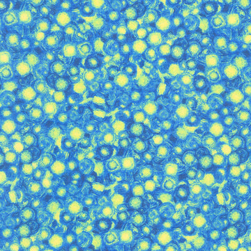 Poppy Dreams - Mini Swirl Blue Yardage Primary Image