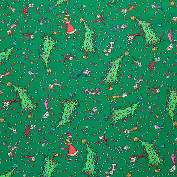 How the Grinch Stole Christmas - Christmas Trees Pine Yardage Primary Image