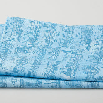 All Aboard - Locomotives Slate 2 Yard Cut