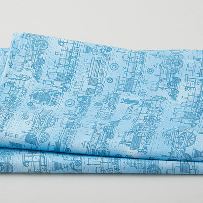 All Aboard - Locomotives Slate 2 Yard Cut