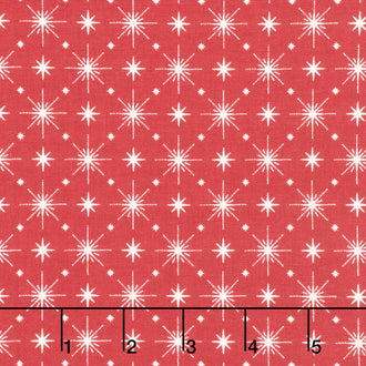 Christmas is in Town - Stars Red Yardage