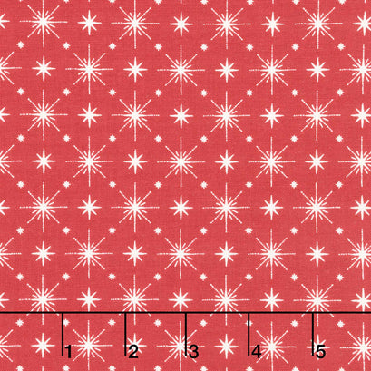 Christmas is in Town - Stars Red Yardage