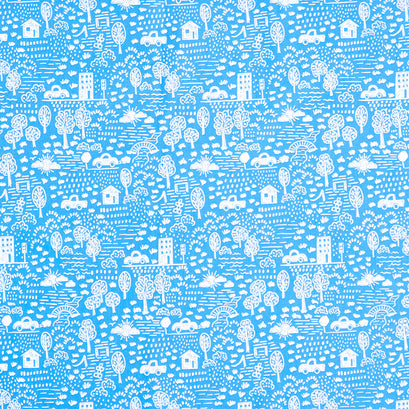 Get Your Cray-on - Crayola Neighborhood Blue Yardage