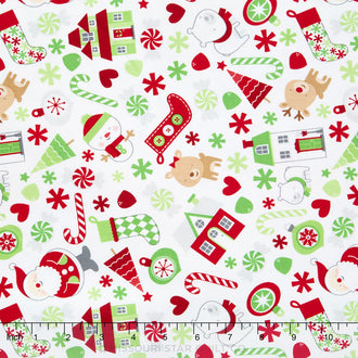 Home for the Holidays - Main White Yardage