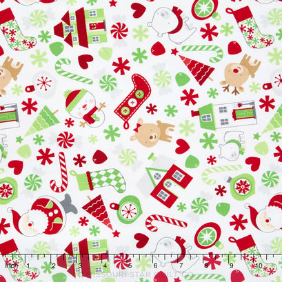 Home for the Holidays - Main White Yardage