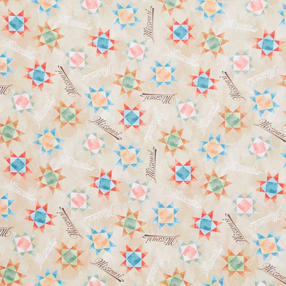 Missouri Shop Hop 2024 - Missouri Quilt Block Multi Yardage