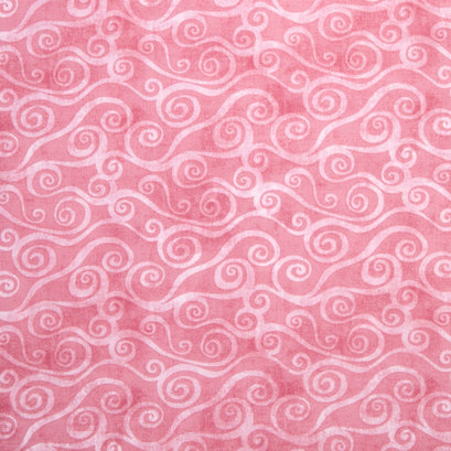 Wilmington Essentials - Pinking of You Swirly Scroll Light Pink Yardage