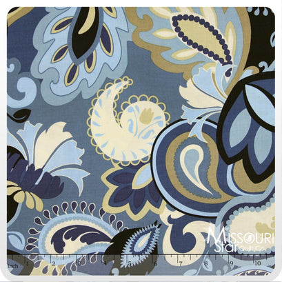 Vintage Verona - Main Navy Yardage
