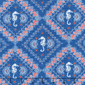 Shoreline - Bandana Blue Yardage