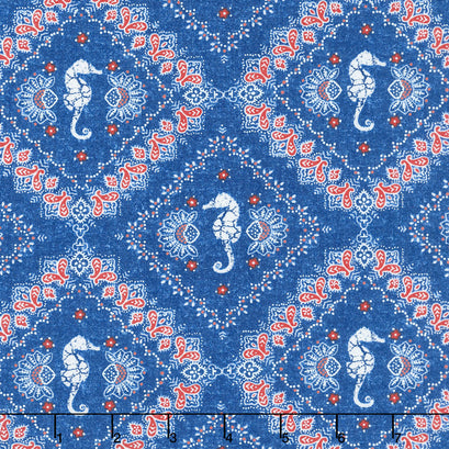 Shoreline - Bandana Blue Yardage