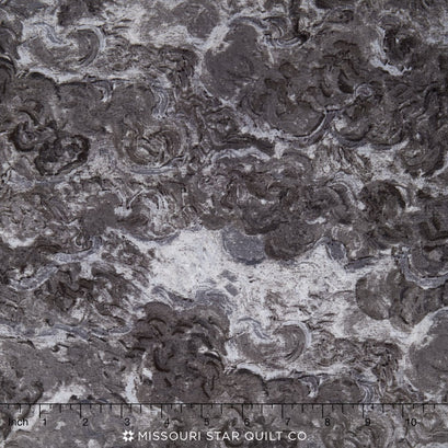 Vincent Van Gogh 2 - Paint Swirl Charcoal Yardage