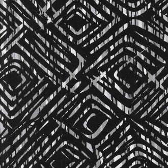 Prismatic - Diamondesque Design Black 108" Wide Backing