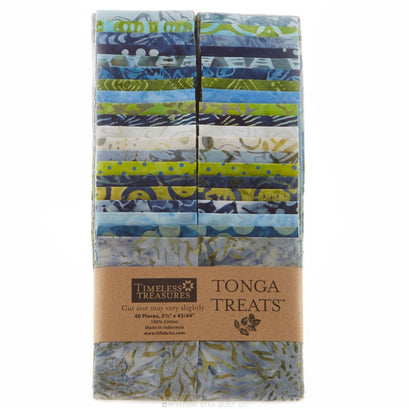 Tonga Treats Batiks - Bluegrass 2.5" Strips