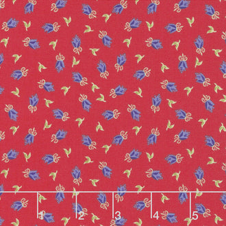 Home Again - Flower Red Yardage