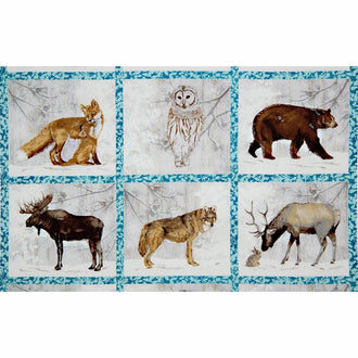 Winter White - Animal Frost Metallic Panel