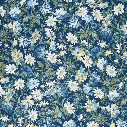 Willoughby - Main Floral Navy Yardage