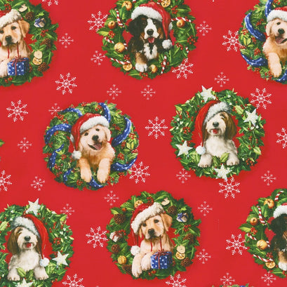 Christmas Pets - Christmas Dogs Holiday Yardage