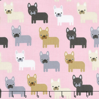 Urban Zoologie 2018 - Dogs Blush Yardage