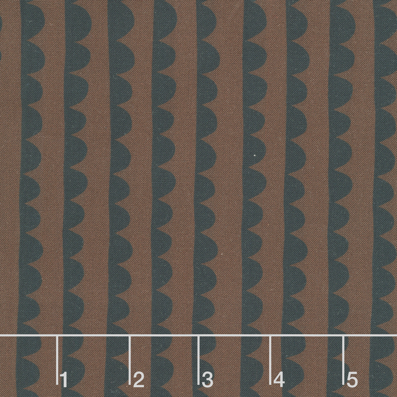 Night Rainbow - Scallop Umber Yardage