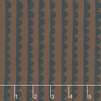 Night Rainbow - Scallop Umber Yardage