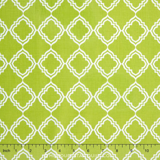 Extravaganza - Geometric Green Yardage