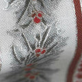 Holiday Flourish 11 - Silver Stripes Silver Metallic Yardage