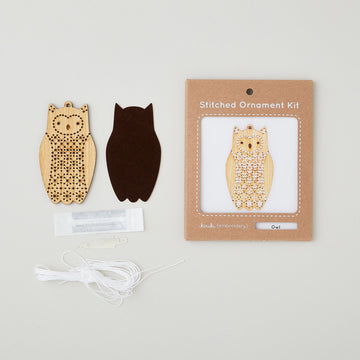 Owl Stitched Ornament Kit Alternative View #2