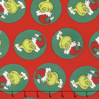 How the Grinch Stole Christmas 8 - Santa Grinch Holiday Yardage