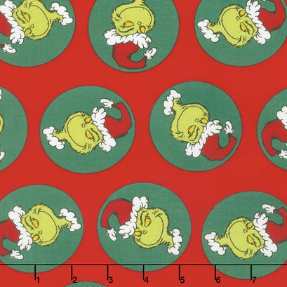 How the Grinch Stole Christmas 8 - Santa Grinch Holiday Yardage