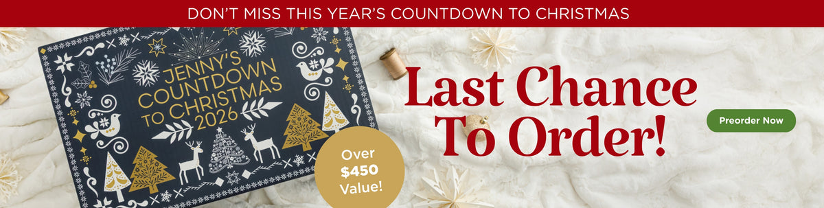 Jenny's Countdown to Christmas 2026 box, over $450 value
