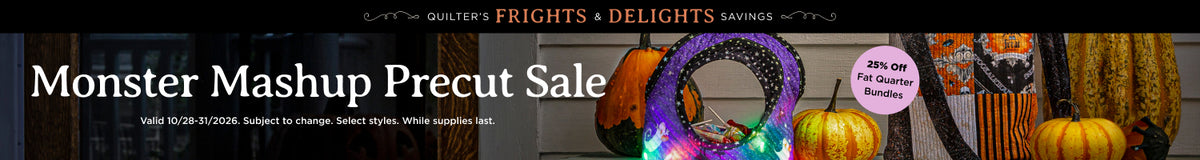 Monster Mashup Precut Sale: 25% Off Fat Quarter Bundles