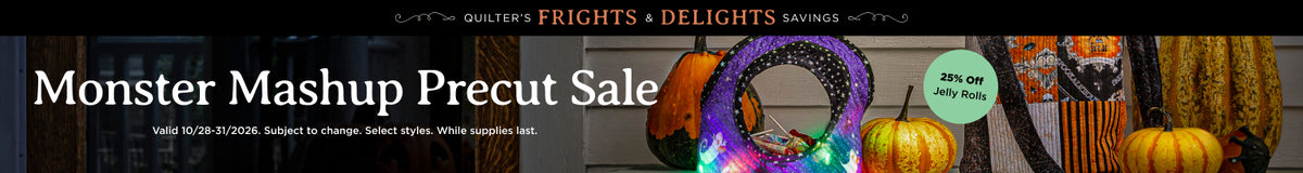 Monster Mashup Precut Sale: 25% Off Jelly Rolls