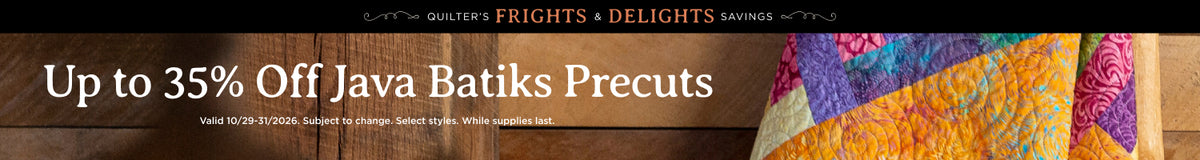 Java Batiks Precuts Up to 35% Off