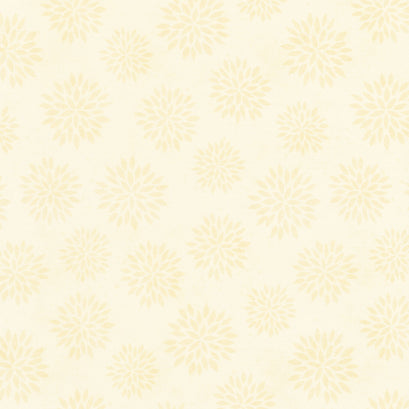 Sunflower Splendor - Tonal Flowers Cream Yardage