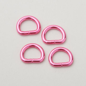 Sallie Tomato Tula Pink 1/2" D Ring - Set of Four Pink Primary Image