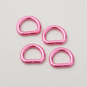 Sallie Tomato Tula Pink 1/2" D Ring - Set of Four Pink Primary Image