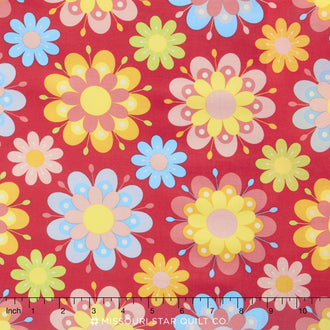 Just Dreamy 2 - Main Red Yardage