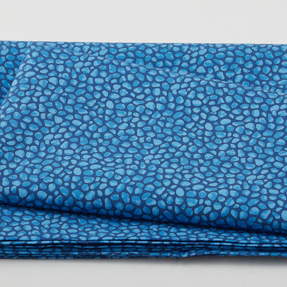 Beach Cats - Beach Pebbles Blue 2 Yard Cut