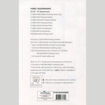 Machines Quilt Pattern Alternative View #1