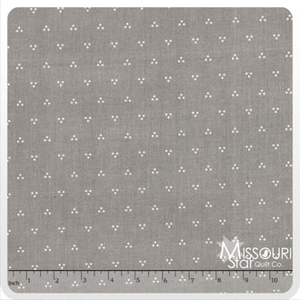 French Courtyard - Dots Gray Yardage