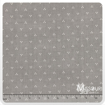 French Courtyard - Dots Gray Yardage
