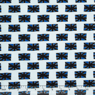 British Invasion - Flag Blue Yardage