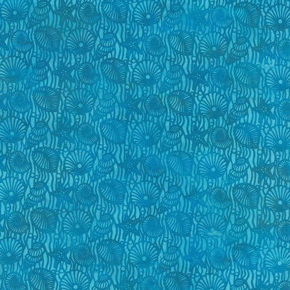 Calypso III - Shells Teal Yardage