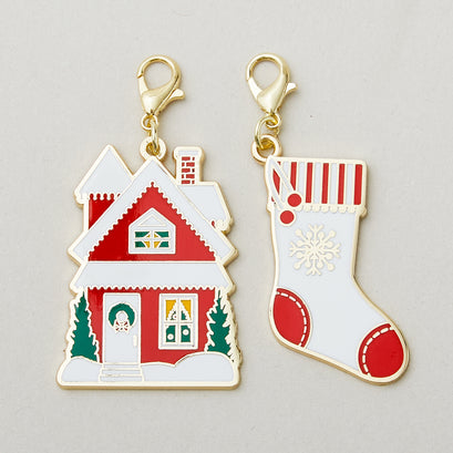 Sew Cute Zipper Pulls - Holiday House & Stocking