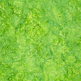 Summertime Batiks - Floral Green Lemongrass Yardage Primary Image