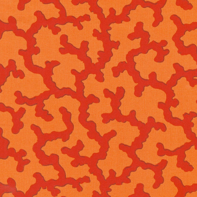 Kaffe Fassett Collective - February 2025 Warm Colorway Coral Red Yardage