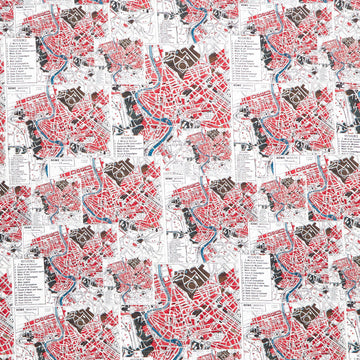 Eclectic Elements - Palette Red Map Yardage