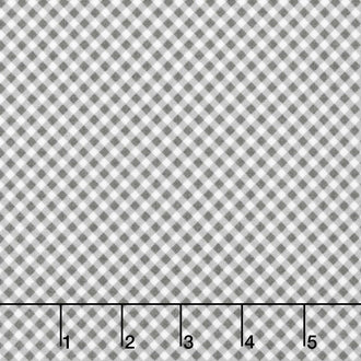 Playtime Flannel - Bias Gingham Black Yardage